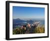 People on top of the Dois Irmaos Mountain, Rio de Janeiro, Brazil, South America-Karol Kozlowski-Framed Photographic Print