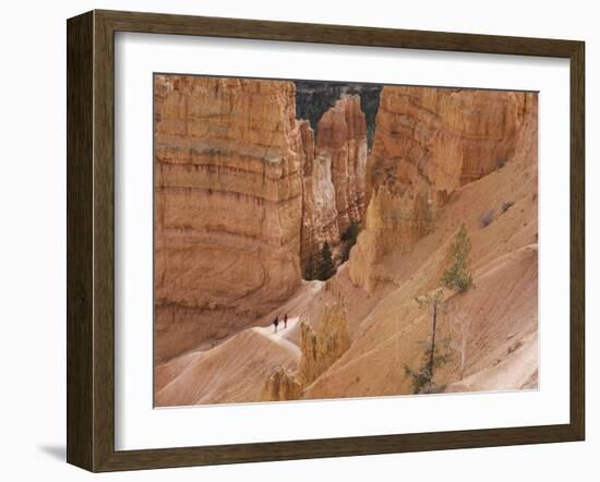 People on Trail, Bryce Canyon National Park, Utah, United States of America, North America-Jean Brooks-Framed Photographic Print