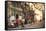 People Outside a Cafe on Ile De La Cite, Paris, France, Europe-Julian Elliott-Framed Stretched Canvas