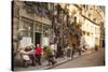 People Outside a Cafe on Ile De La Cite, Paris, France, Europe-Julian Elliott-Stretched Canvas