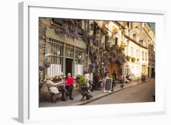 People Outside a Cafe on Ile De La Cite, Paris, France, Europe-Julian Elliott-Framed Photographic Print