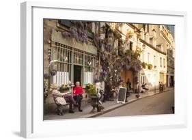 People Outside a Cafe on Ile De La Cite, Paris, France, Europe-Julian Elliott-Framed Photographic Print