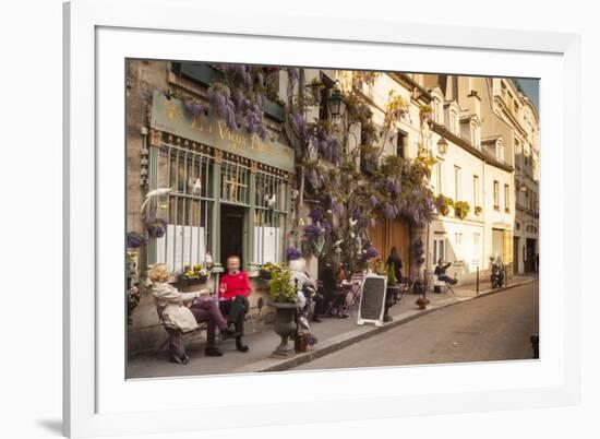 People Outside a Cafe on Ile De La Cite, Paris, France, Europe-Julian Elliott-Framed Photographic Print