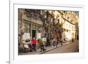 People Outside a Cafe on Ile De La Cite, Paris, France, Europe-Julian Elliott-Framed Photographic Print