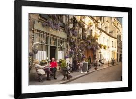 People Outside a Cafe on Ile De La Cite, Paris, France, Europe-Julian Elliott-Framed Photographic Print