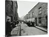 People Outside Boarded-Up Houses in Ainstey Street, Bermondsey, London, 1903-null-Stretched Canvas