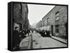 People Outside Boarded-Up Houses in Ainstey Street, Bermondsey, London, 1903-null-Framed Stretched Canvas