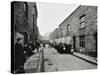 People Outside Boarded-Up Houses in Ainstey Street, Bermondsey, London, 1903-null-Stretched Canvas