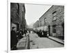 People Outside Boarded-Up Houses in Ainstey Street, Bermondsey, London, 1903-null-Framed Photographic Print