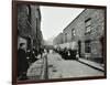 People Outside Boarded-Up Houses in Ainstey Street, Bermondsey, London, 1903-null-Framed Photographic Print