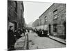 People Outside Boarded-Up Houses in Ainstey Street, Bermondsey, London, 1903-null-Mounted Photographic Print
