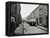 People Outside Boarded-Up Houses in Ainstey Street, Bermondsey, London, 1903-null-Framed Stretched Canvas