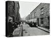 People Outside Boarded-Up Houses in Ainstey Street, Bermondsey, London, 1903-null-Stretched Canvas