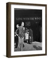 People Outside of Packed Ritz Movie Theater Showing "Gone with the Wind"-David Scherman-Framed Photographic Print