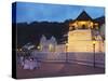 People Outside Temple of the Tooth (Sri Dalada Maligawa) at Dusk, Kandy, Sri Lanka-Ian Trower-Stretched Canvas