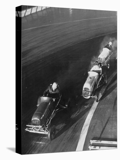 People Participating in the Midget Auto Racing-Ralph Morse-Stretched Canvas