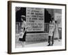 People Picketing an Atlanta Restaurant Which Displaying a Segregationist Sign, 1963-null-Framed Photo
