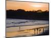 People Playing Football on the Beach at La Libertad, Pacific Coast, El Salvador, Central America-Christian Kober-Mounted Photographic Print