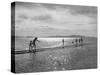 People Playing in the Water of the Great Salt Lake-null-Stretched Canvas