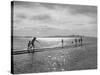 People Playing in the Water of the Great Salt Lake-null-Stretched Canvas