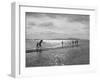 People Playing in the Water of the Great Salt Lake-null-Framed Photographic Print