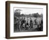 People Playing Lawn Tennis-null-Framed Giclee Print