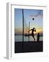 People Playing Volley Ball on White Beach at Sunset, Boracay, Philippines-Ian Trower-Framed Photographic Print