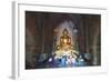 People Praying, Htilominlo Pahto Temple, Bagan (Pagan), Myanmar (Burma), Asia-Christian Kober-Framed Photographic Print