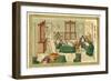 People Reading and Writing-null-Framed Giclee Print