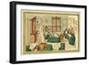 People Reading and Writing-null-Framed Giclee Print