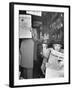 People Reading Tribune Newspaper on Train-William C^ Shrout-Framed Photographic Print