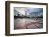 People Relaxing and Playing at People's Square after Work, Shanghai, China, Asia-Andreas Brandl-Framed Photographic Print