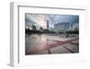 People Relaxing and Playing at People's Square after Work, Shanghai, China, Asia-Andreas Brandl-Framed Photographic Print