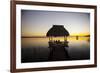 People Relaxing at Sunset, Lago Peten Itza, El Remate, Guatemala, Central America-Colin Brynn-Framed Photographic Print