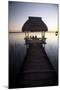 People Relaxing at Sunset, Lago Peten Itza, El Remate, Guatemala, Central America-Colin Brynn-Mounted Photographic Print