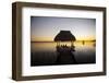 People Relaxing at Sunset, Lago Peten Itza, El Remate, Guatemala, Central America-Colin Brynn-Framed Photographic Print