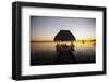People Relaxing at Sunset, Lago Peten Itza, El Remate, Guatemala, Central America-Colin Brynn-Framed Photographic Print