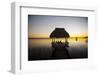 People Relaxing at Sunset, Lago Peten Itza, El Remate, Guatemala, Central America-Colin Brynn-Framed Photographic Print