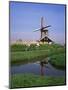 People Riding Bicycles, Zaanse Schans, Near Amsterdam, Holland-Roy Rainford-Mounted Photographic Print