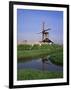 People Riding Bicycles, Zaanse Schans, Near Amsterdam, Holland-Roy Rainford-Framed Photographic Print