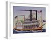 People Riding Excursion Steamer Mississippi-null-Framed Giclee Print