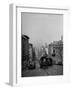 People Riding on Dual Cable Cars, with Bay Bridge Sitting in Background-Charles E^ Steinheimer-Framed Photographic Print