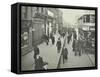 People Rushing to Get on a Trolley Bus at 7.05 Am, Tooting Broadway, London, April 1912-null-Framed Stretched Canvas