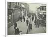 People Rushing to Get on a Trolley Bus at 7.05 Am, Tooting Broadway, London, April 1912-null-Framed Photographic Print