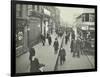 People Rushing to Get on a Trolley Bus at 7.05 Am, Tooting Broadway, London, April 1912-null-Framed Photographic Print