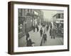 People Rushing to Get on a Trolley Bus at 7.05 Am, Tooting Broadway, London, April 1912-null-Framed Photographic Print