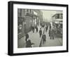 People Rushing to Get on a Trolley Bus at 7.05 Am, Tooting Broadway, London, April 1912-null-Framed Photographic Print