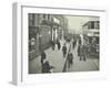 People Rushing to Get on a Trolley Bus at 7.05 Am, Tooting Broadway, London, April 1912-null-Framed Photographic Print