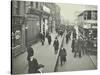 People Rushing to Get on a Trolley Bus at 7.05 Am, Tooting Broadway, London, April 1912-null-Stretched Canvas