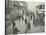 People Rushing to Get on a Trolley Bus at 7.05 Am, Tooting Broadway, London, April 1912-null-Stretched Canvas